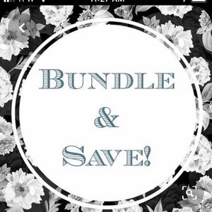 Remember to save and bundle for special offers.